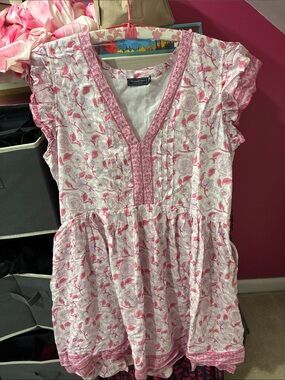Vineyard Vines Pink and White Floral Mini Dress